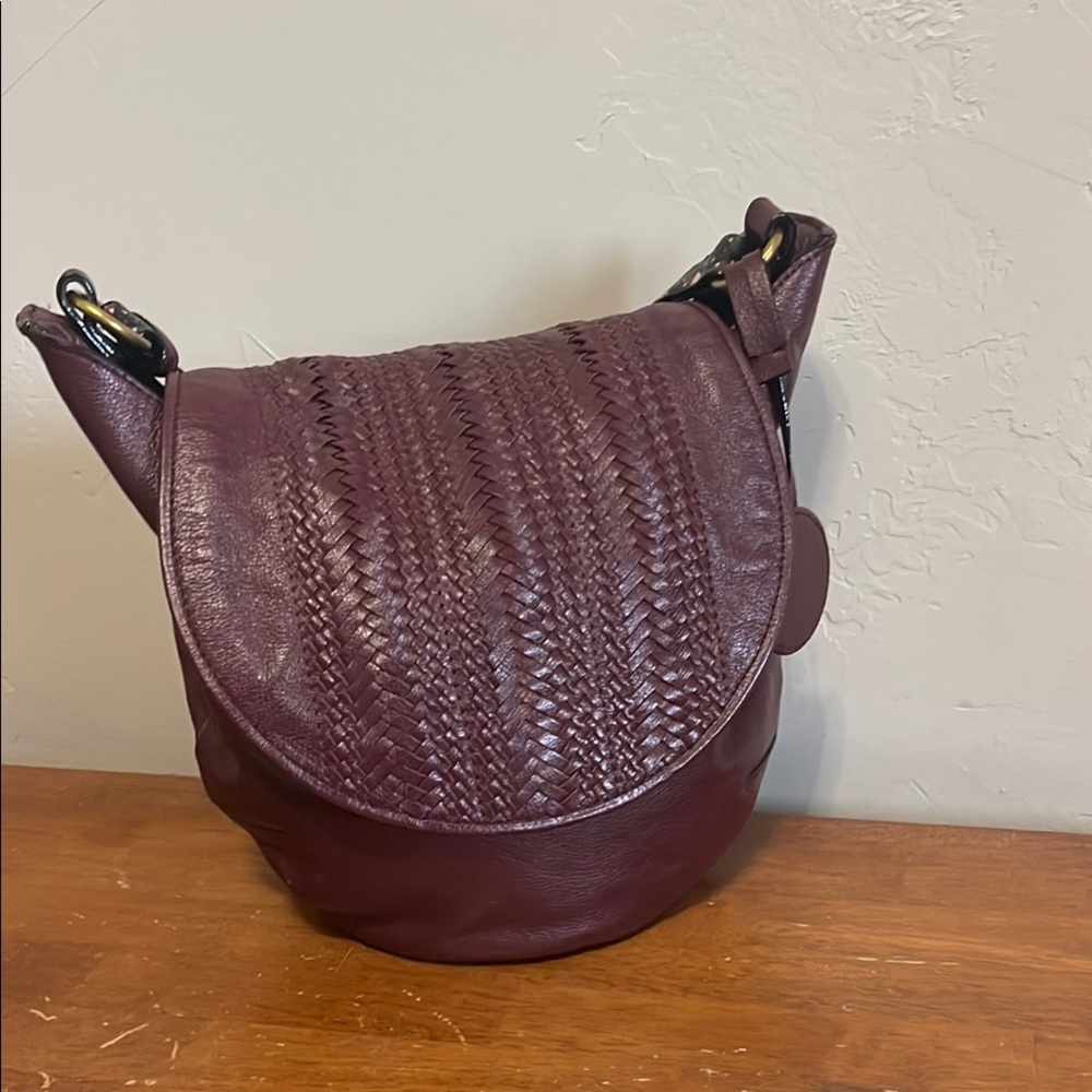The Sak Purple Shoulder Bag with Braided Flap - Picture 4 of 10